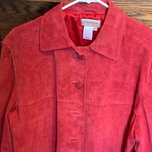 Coldwater Creek suede shirt/ light jacket; medium